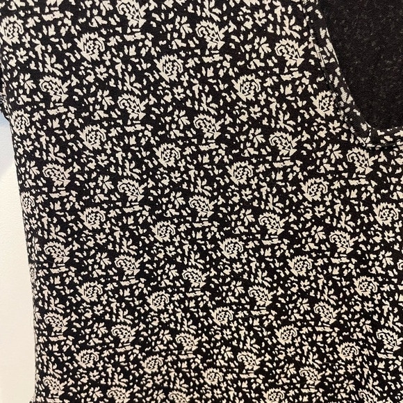 Lucky Brand Floral Black and White Dress size medium 0010 - Picture 3 of 3